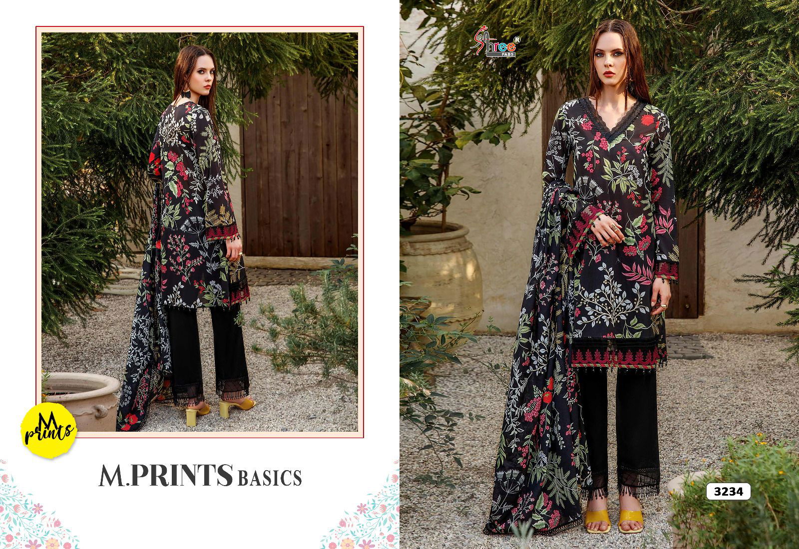 Shree M Print Basics Cotton Pakistani Suits Catalog
